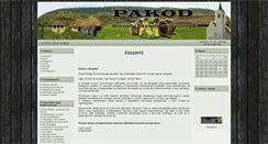 Desktop Screenshot of pakod.hu